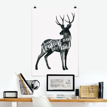 Poster quote - Animals With Wisdom - Hirsch