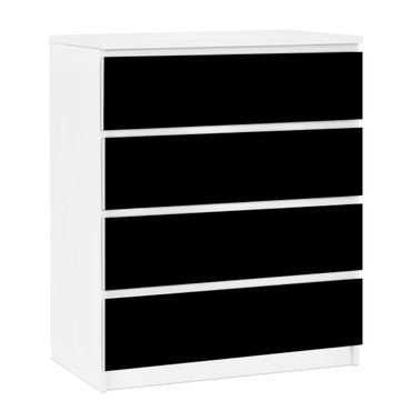 Adhesive film for furniture IKEA - Malm chest of 4x drawers - Colour Black