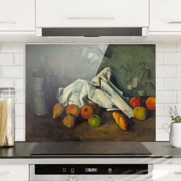 Glass Splashback - Paul Cézanne - Milk Can And Apples - Landscape 3:4