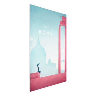 Print on forex - Travel Poster - Rome