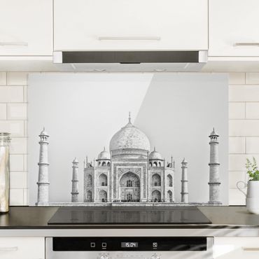 Glass Splashback - Taj Mahal In Gray - Landscape 2:3