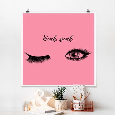 Poster - Eyelashes Chat - Wink