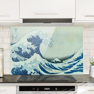 Glass Splashback - Katsushika Hokusai - The Great Wave At Kanagawa - Landscape 2:3