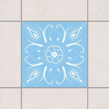 Tile sticker - Bandana Light Blue