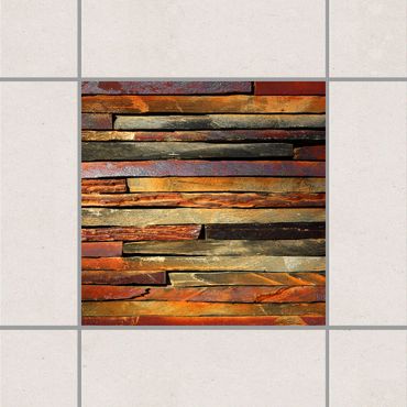 Tile sticker - Stack of Planks