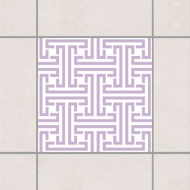 Tile sticker - Decorative Labyrinth Lavender