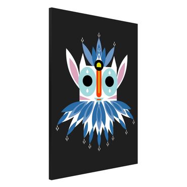 Magnetic memo board - Collage Ethno Mask - Gnome