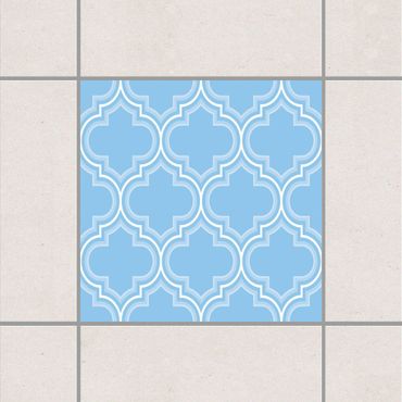 Tile sticker - Retro Morocco Light Blue