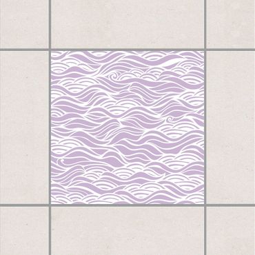 Tile sticker - They dreamed of delicate waves on the sea Lavender