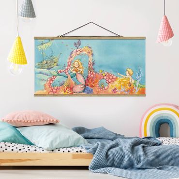 Fabric print with poster hangers - Blubber, The Pirate