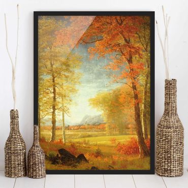Framed poster - Albert Bierstadt - Autumn In Oneida County, New York