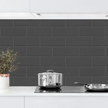 Kitchen wall cladding - Ceramic Tiles Anthracite