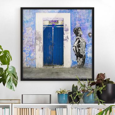Framed poster - Blue Main Entrance