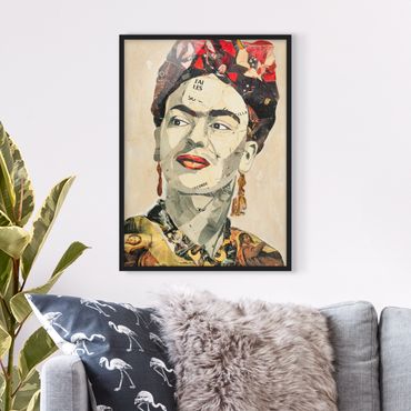 Framed poster - Frida Kahlo - Collage No.2
