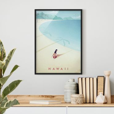 Framed poster - Travel Poster - Hawaii