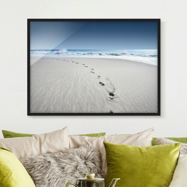 Framed poster - Traces In The Sand