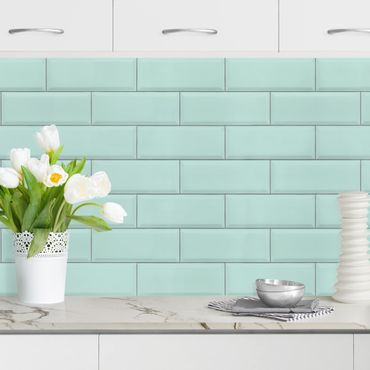 Kitchen wall cladding - Ceramic Tiles Turquoise