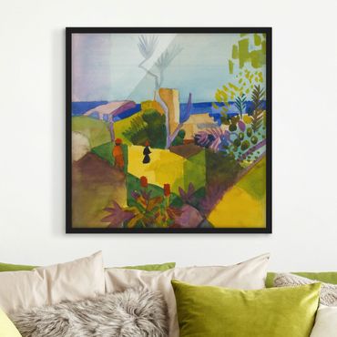 Framed poster - August Macke - Landscape By The Sea