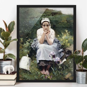 Framed poster - Joaquin Sorolla - The Milkmaid