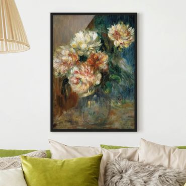 Framed poster - Auguste Renoir - Vase of Peonies