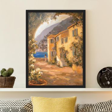 Framed poster - Italian Countryside - Floral Bow