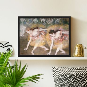 Framed poster - Edgar Degas - Dancers Bending Down