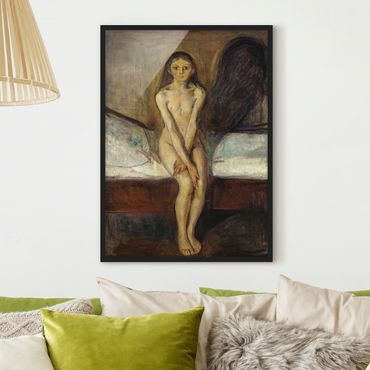Framed poster - Edvard Munch - Puberty