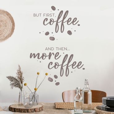 Wall sticker - And Then More Coffee