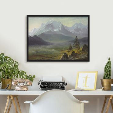 Framed poster - Albert Bierstadt - Mont Blanc