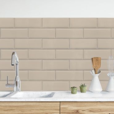 Kitchen wall cladding - Ceramic Tiles Taupe