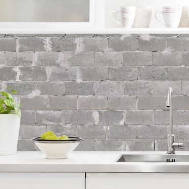 Kitchen wall cladding - Concrete Brick