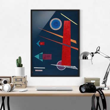 Framed poster - Wassily Kandinsky - Powerful Red