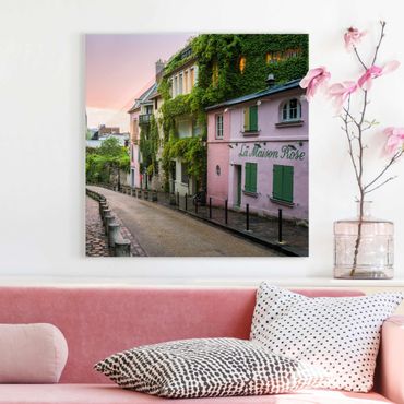 Glass print - Rose Coloured Twilight In Paris