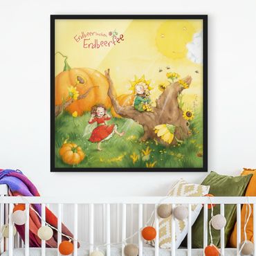 Framed poster - Little Strawberry Strawberry Fairy - A Sunny Day