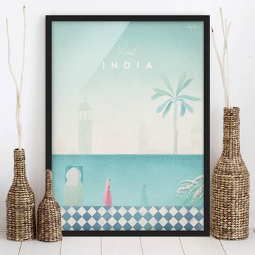Framed poster - Travel Poster - India