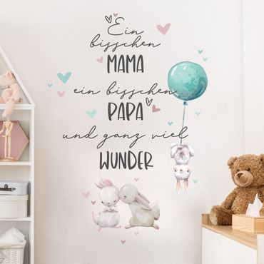 Wall sticker - A bit of mom a bit of dad