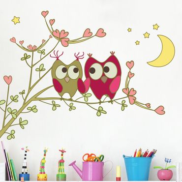 Wall sticker - Owl pair