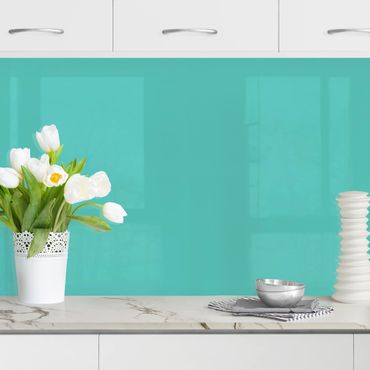 Kitchen wall cladding - Turquoise