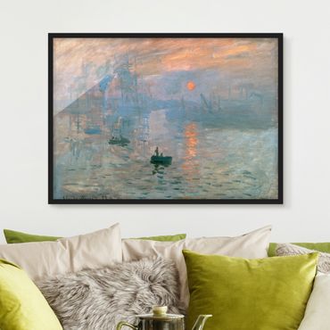 Framed poster - Claude Monet - Impression (Sunrise)