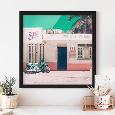 Framed poster - Mini Supermarket Vintage