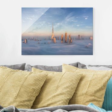 Glass print - Dubai Above The Clouds