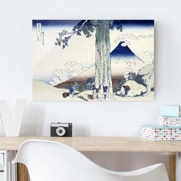Glass print - Katsushika Hokusai - Mishima Pass In Kai Province