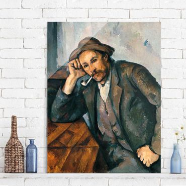 Glass print - Paul Cézanne - The Pipe Smoker