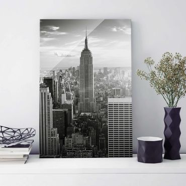 Glass print - Manhattan Skyline