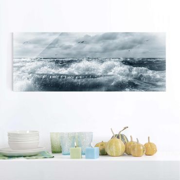 Glass print - No.YK6 Living North Sea