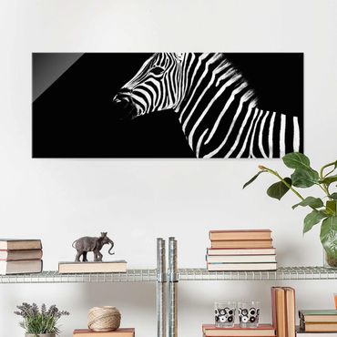 Glass print - Zebra Safari Art