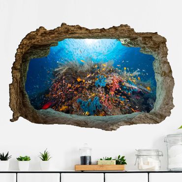 Wall sticker - 3D lagoon underwater