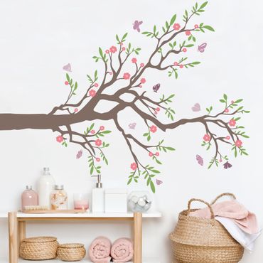 Wall sticker - No.rs75 branch with butterflies