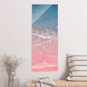 Glass print - Ocean In Pink