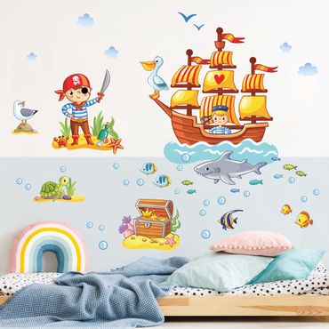 Wall sticker - Pirate set